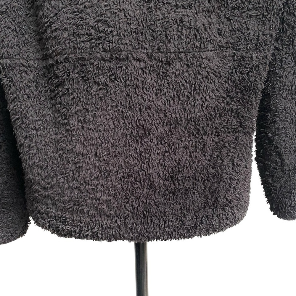 Anine Bing Designer Black Sierra Sherpa Half Zip Pullover S - Picture 12 of 16